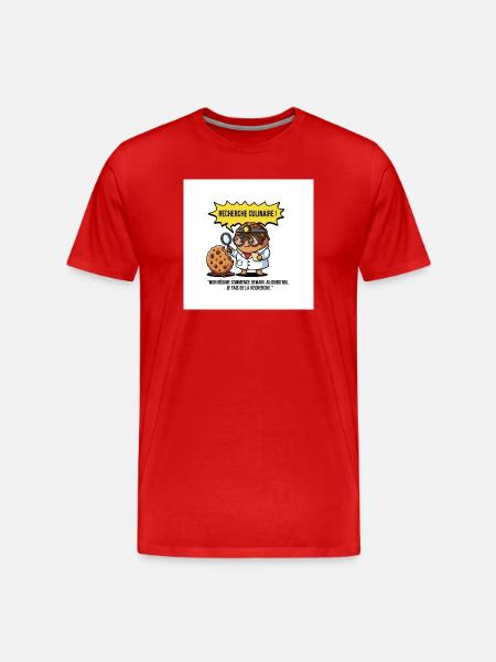 Gourmet Culinary Research - Men's Premium Organic T-Shirt - red