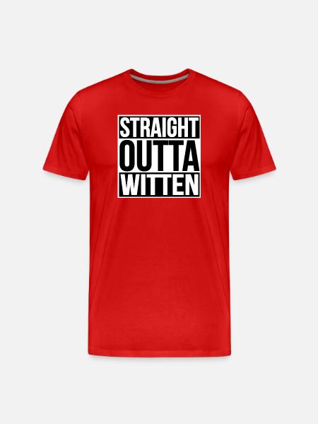 Straight Outta Witten - Men's Premium Organic T-Shirt - red