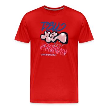 Raconte-moi tes rêves - T-shirt bio Premium Homme - rouge - Devant - Damien (186cm)