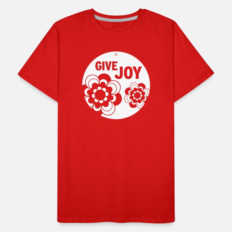 GIVE JOY Men's Premium Organic T-Shirt