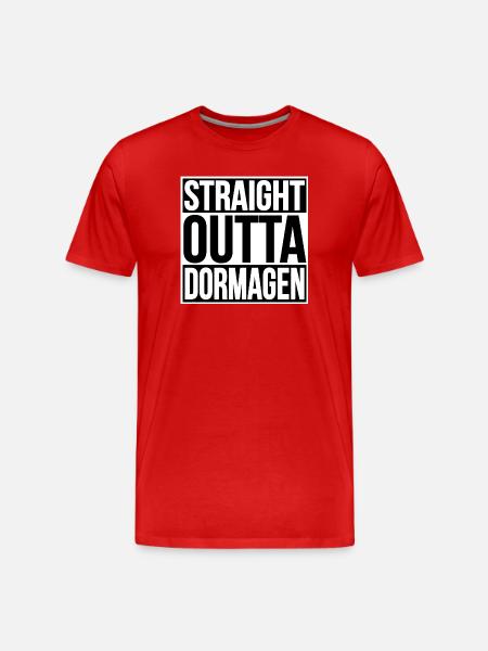 Straight Outta Dormagen - Men's Premium Organic T-Shirt - red