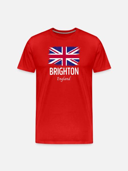 Brighton - Men's Premium Organic T-Shirt - red