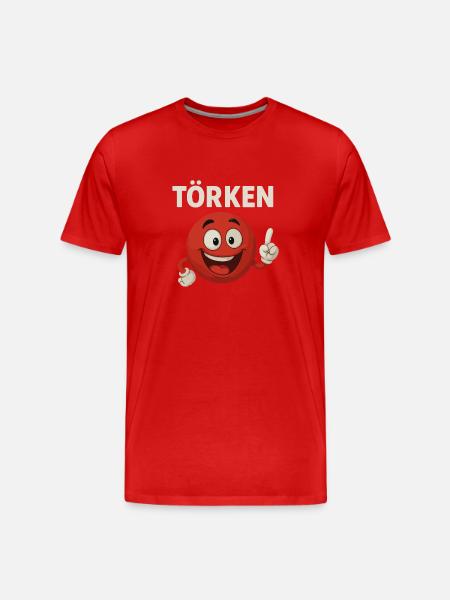 Funny Saying Törken Cartoon Funny Turkey Meme - Men's Premium Organic T-Shirt - red