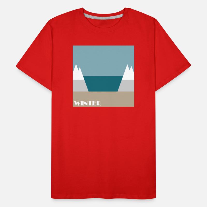 Winter Männer Premium Bio T-Shirt
