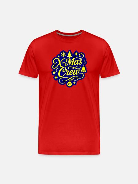 Xmas Crew Christmas - Men's Premium Organic T-Shirt - red