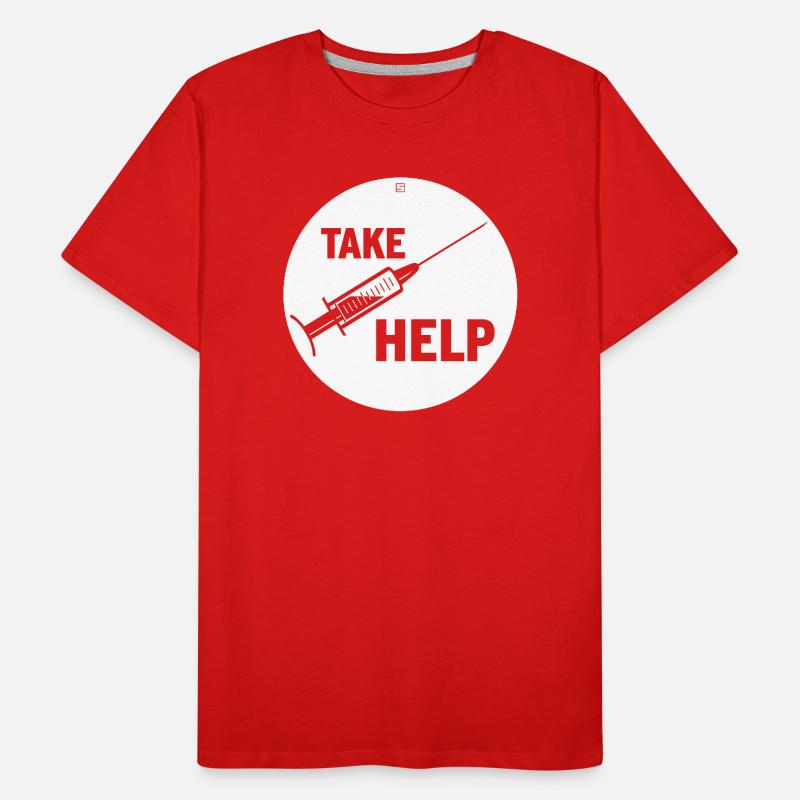TAKE HELP Männer Premium Bio T-Shirt
