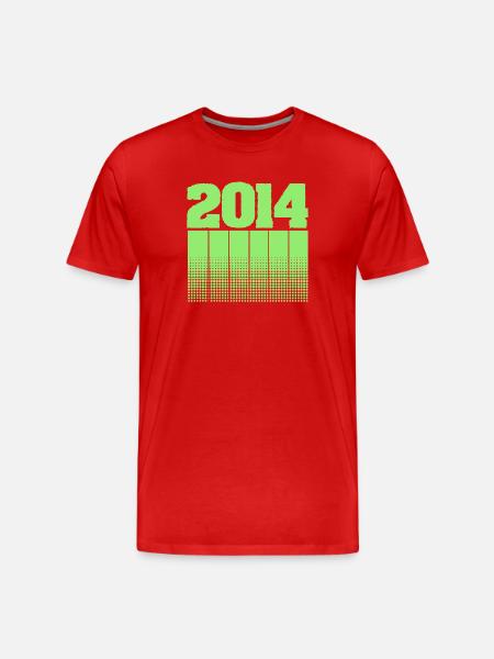 2014 2014 - T-shirt bio Premium Homme - rouge