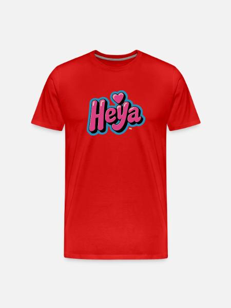 Heya Heart Bubble - Men's Premium Organic T-Shirt - red