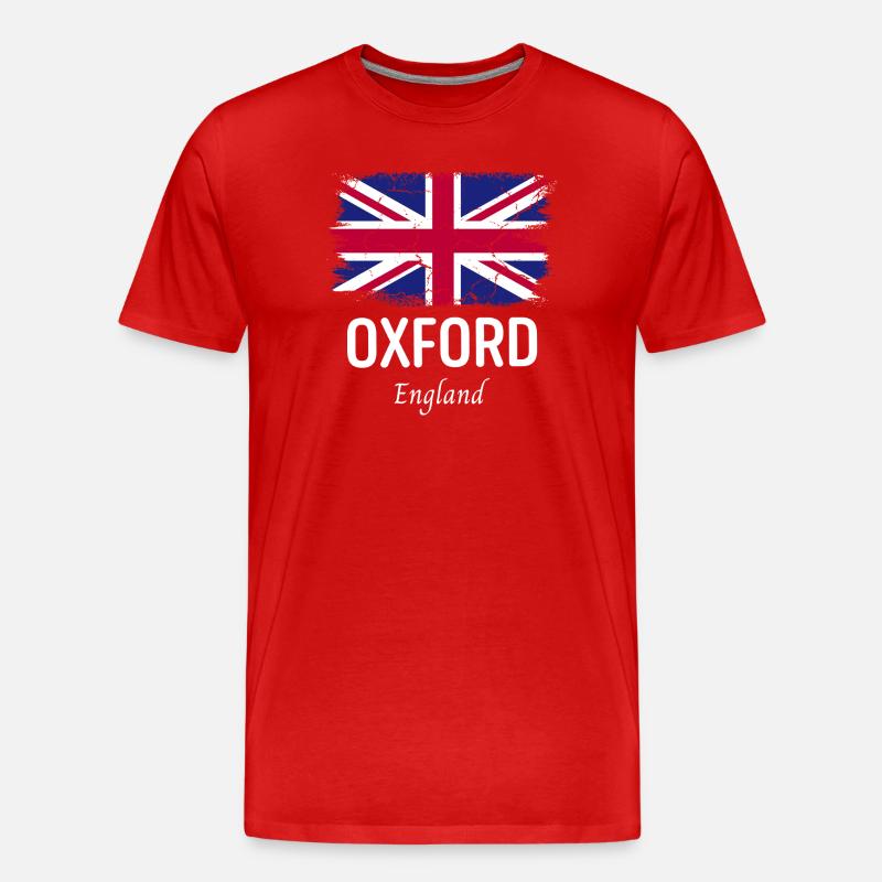 Oxford - Männer Premium Bio T-Shirt - Rot