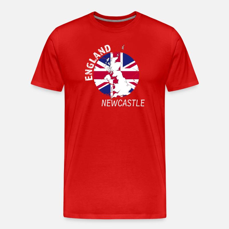 Newcastle - Männer Premium Bio T-Shirt - Rot
