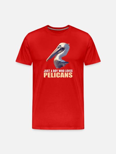 Pélicans Pélican - T-shirt bio Premium Homme - rouge