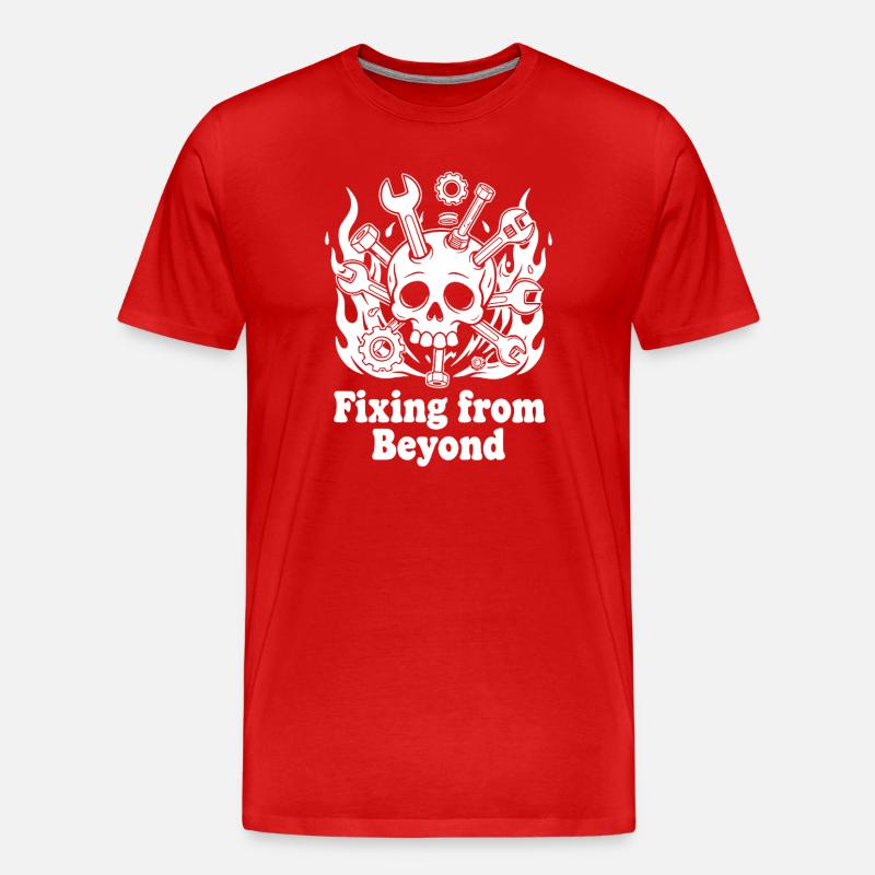 Fixing from Beyond - Männer Premium Bio T-Shirt - Rot