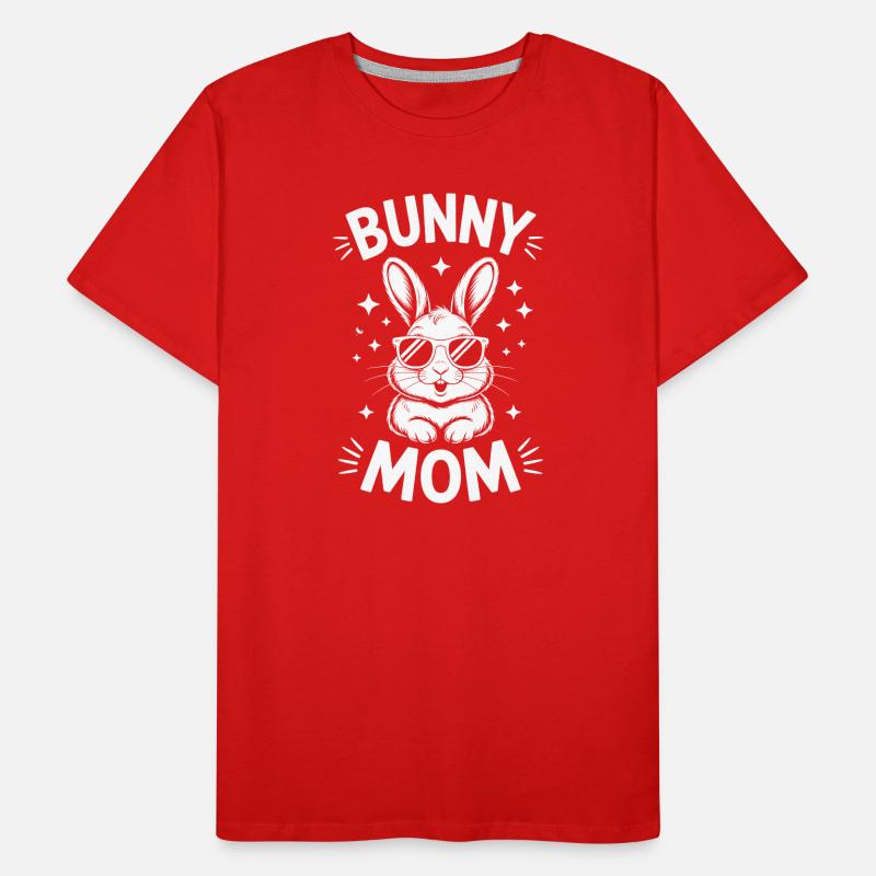 Bunny Saying Mom Rabbit Funny Bunnies Gift Men's Premium Organic T-Shirt