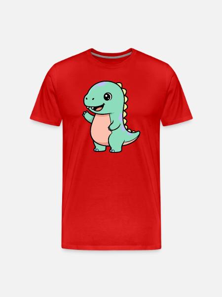 Doux petit dragon - T-shirt bio Premium Homme - rouge