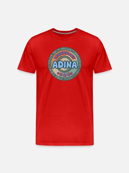 Gift idea Adina - Men's Premium Organic T-Shirt - red