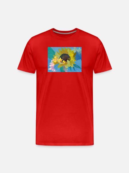Multi-exposition tournesol - T-shirt bio Premium Homme - rouge