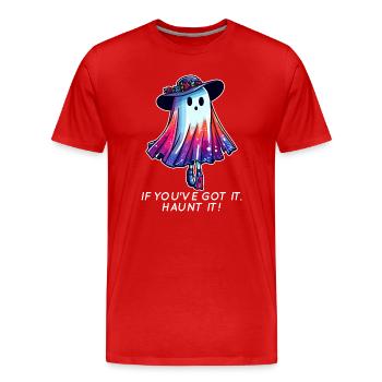 Ghost Rainbow Couture - Männer Premium Bio T-Shirt - Rot - Vorne - Damien (186cm)