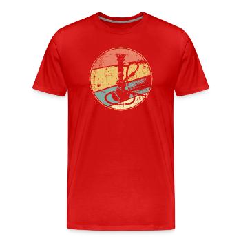 Vintage Shisha - Men's Premium Organic T-Shirt - red - Front - Damien (186cm)
