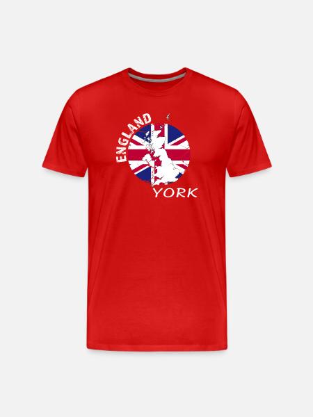 York - Men's Premium Organic T-Shirt - red