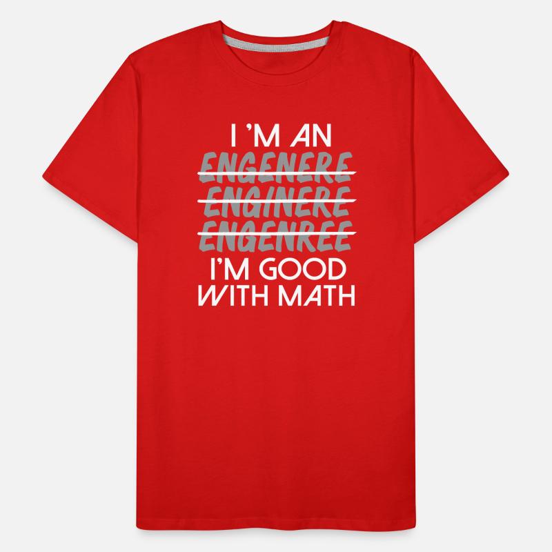 Math Math Math Teacher Mathematician Men's Premium Organic T-Shirt