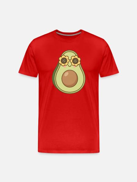 Avocat - T-shirt bio Premium Homme - rouge