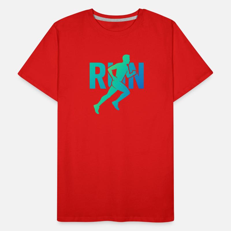 Dynamischer Läufer RUN Männer Premium Bio T-Shirt
