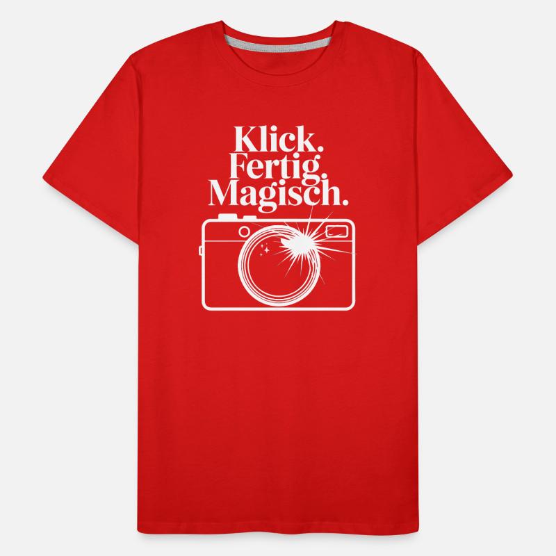 Click Done Magical Retro Camera Enthusiasts Men's Premium Organic T-Shirt