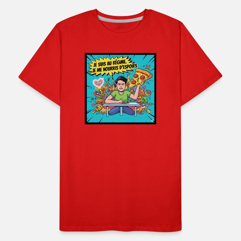 Diät und Hoffnungen Comics Männer Premium Bio T-Shirt