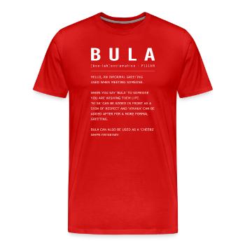 Fiji - Men's Premium Organic T-Shirt - red - Front - Damien (186cm)