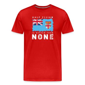 Fidji Fidji Fidji Fidschi Fidschi Fidschi - T-shirt bio Premium Homme - rouge - Devant - Damien (186cm)