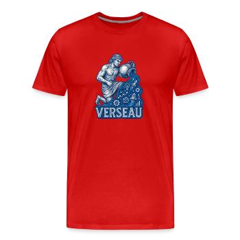 Signe astrologique du Verseau - Astrologie - T-shirt bio Premium Homme - rouge - Devant - Damien (186cm)