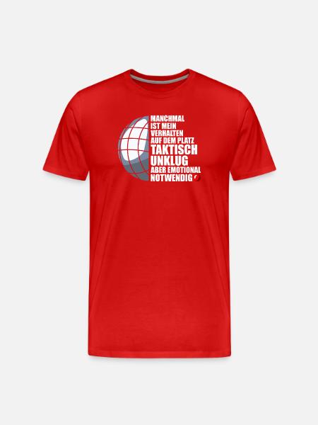 My behaviour Petanque Boule Boule player - Men's Premium Organic T-Shirt - red