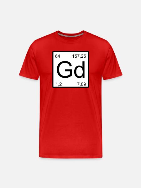 Gd Elemental Minimal Graphics - Men's Premium Organic T-Shirt - red