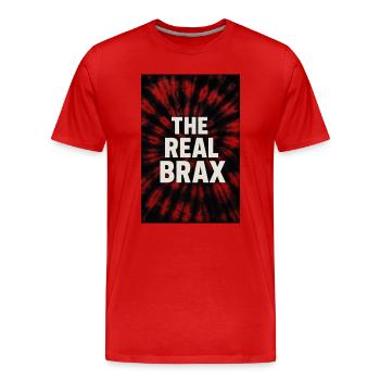 TheRealBrax67 - Männer Premium Bio T-Shirt - Rot - Vorne - Damien (186cm)