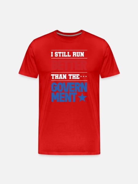 Better than the government - Männer Premium Bio T-Shirt - Rot