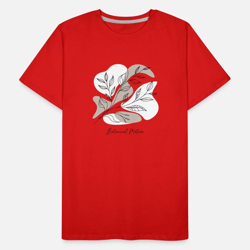 Dessin au trait botanique T-shirt bio Premium Homme