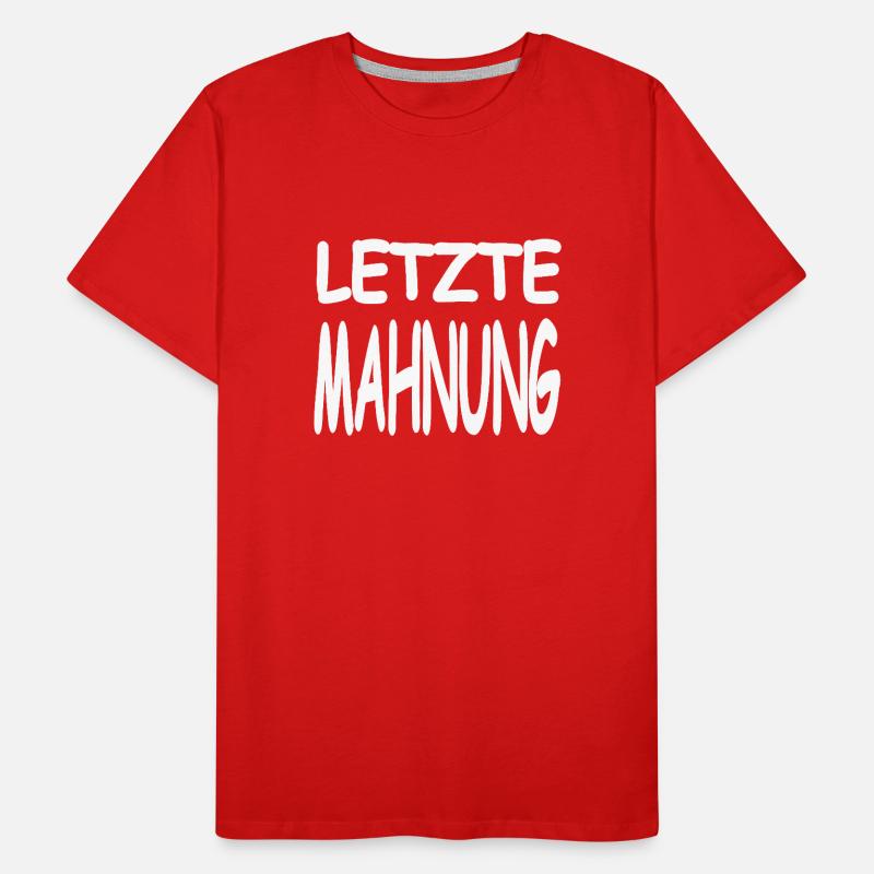 Warning Men's Premium Organic T-Shirt