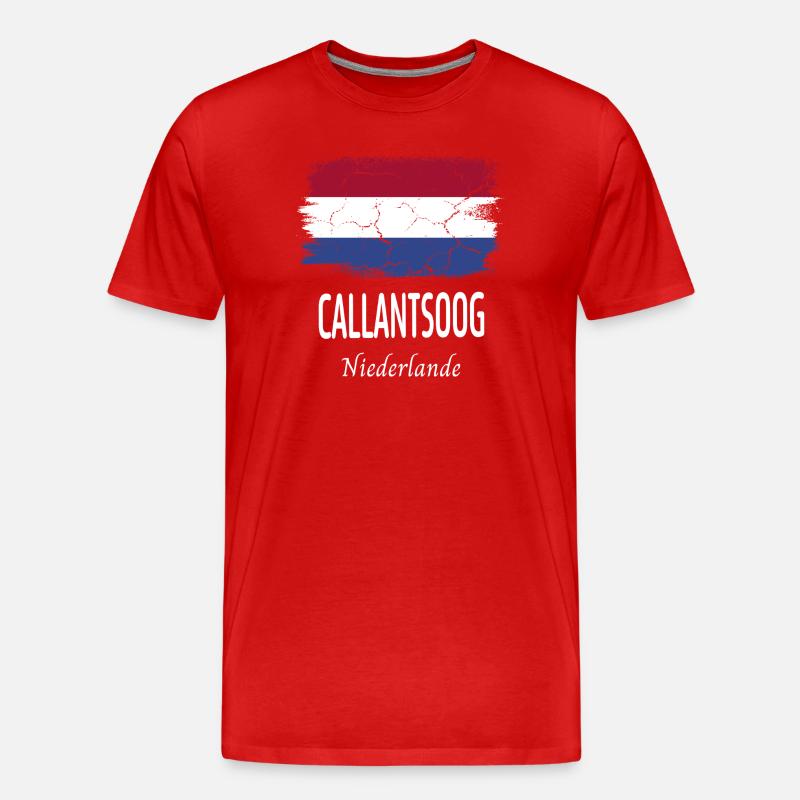 Callantsoog - Männer Premium Bio T-Shirt - Rot