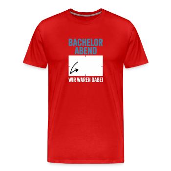 Bachelor Party Bachelor Bachelor Guestbook - Men's Premium Organic T-Shirt - red - Front - Damien (186cm)