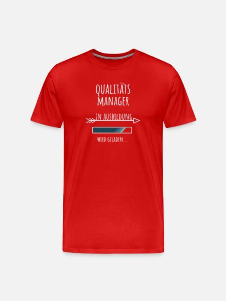 Quality Management Studies Profession Quality Manager - Men's Premium Organic T-Shirt - red