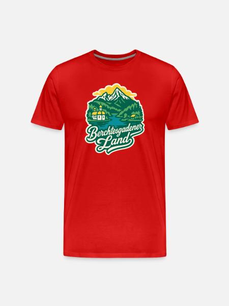 Berchtesgadener Land Bavaria - Men's Premium Organic T-Shirt - red