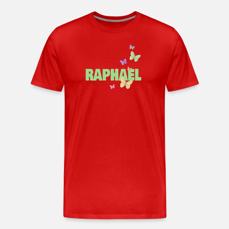 Raphael - Männer Premium Bio T-Shirt - Rot