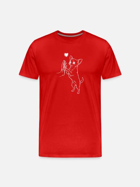 Chihuahua Lover Dog Owner - Men's Premium Organic T-Shirt - red