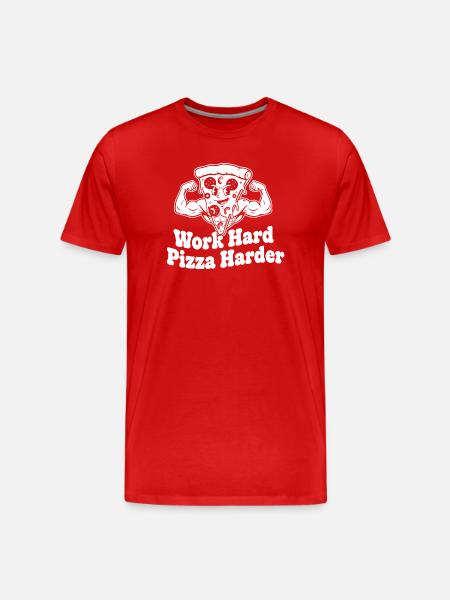 Pizza Kraft Motif - Men's Premium Organic T-Shirt - red