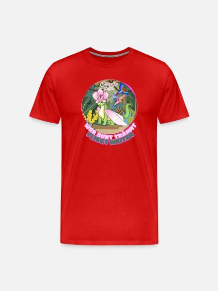 Oncydia knows that if you dream colorfully, you fly further! - Men's Premium Organic T-Shirt - red