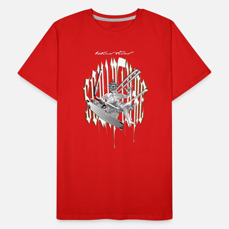 Sculpture de guerrier du vent T-shirt bio Premium Homme
