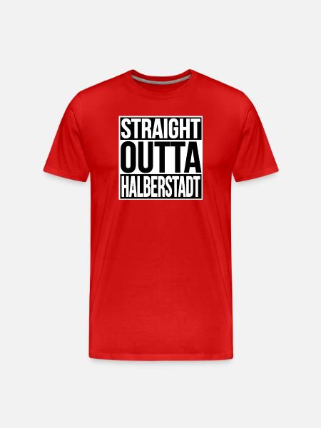 Straight Outta Halberstadt - Men's Premium Organic T-Shirt - red