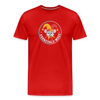 Carnival Mouse Cologne Carnival Mouse - Men's Premium Organic T-Shirt - red - Front - Damien (186cm)