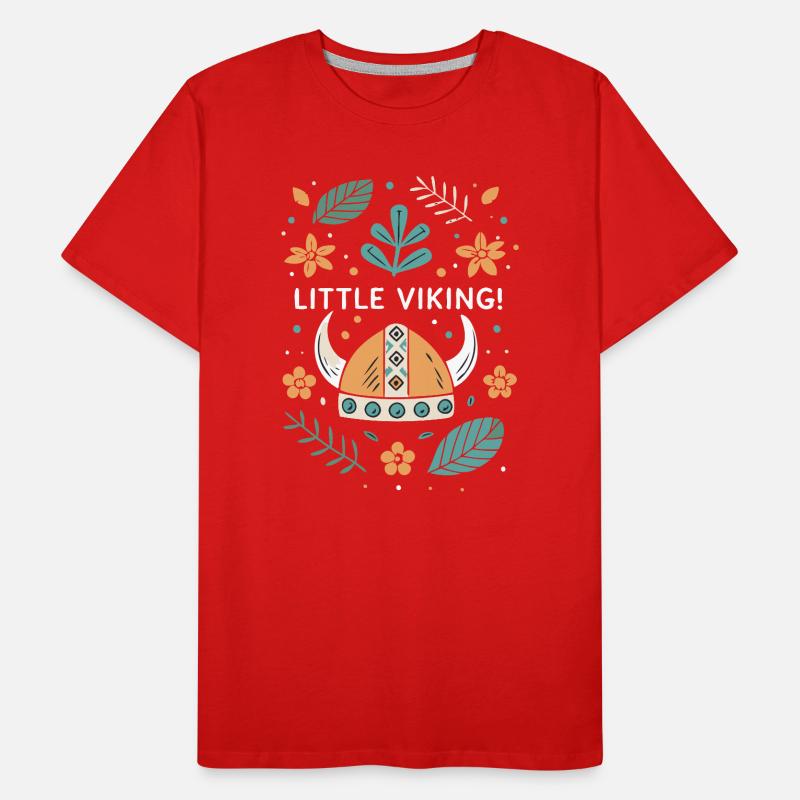 Kleiner Blumenwikinger Männer Premium Bio T-Shirt