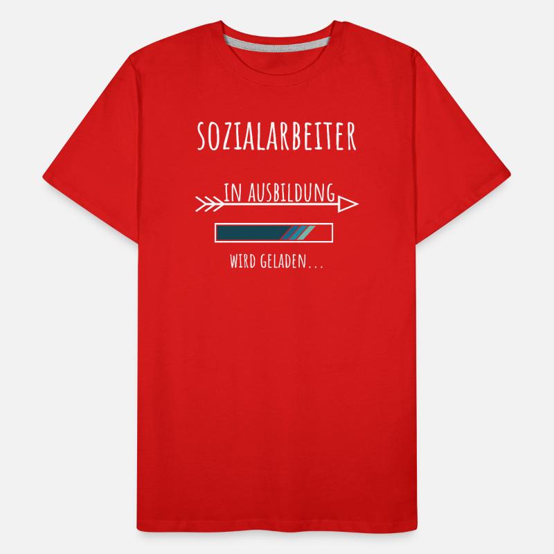 Soziale Arbeit Studium Beruf Sozialarbeiter Männer Premium Bio T-Shirt
